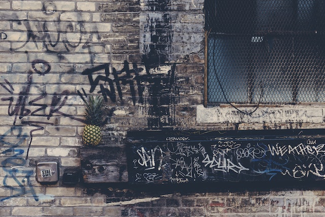 graffiti on walls